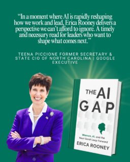 When a former State CIO who has run technology at the highest levels tells you a book matters, you listen.

I am so honored to share what Teena Piccione had to say about The AI Gap.

I wrote this book for the woman who knows AI is reshaping her world and refuses to be shaped by it without a say. Hearing it land with leaders like Teena reminds me why this work matters.

The AI Gap launches June 1. Preorder link is in the comments.

Who is the woman in your life who needs this book? Tag her below.

#AIGap #WomenInTech #WomenInLeadership #AIGapBook