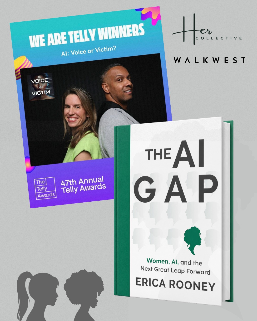 Someone at the Women & AI conference last week came up to me and said "wait, didn't your podcast just win a Telly?"
And I had to pause, flip my hair back, and say - "Why, yes! It did!"
AI Voice or Victim, the show I co-host with Greg Boone, won a Silver Telly Award for our episode on the future of work with AI. Out of more than 13,000 entries.
And I had already moved on from it.
That is the thing nobody warns you about. We blow past our own wins so fast. We hit the milestone, feel it for about four minutes, and then sprint to the next thing on the list. I do it constantly. It took a stranger at a conference reminding me to actually let it land.
So I'm letting it land now. We won a Telly. 🏆
If you have ever felt like AI is something happening to you instead of something you get to use on your terms, that podcast is for you. Greg and I made it for exactly that person.
And here is the honest truth: the podcast and the book are two doors into the same room.
If you love the pod, you will love The AI Gap.
And if you grabbed the book, go listen to the pod.
Same mission. Close the gap. Claim the future.
🎧 AI Voice or Victim, wherever you listen
📚 theaigapbook.com